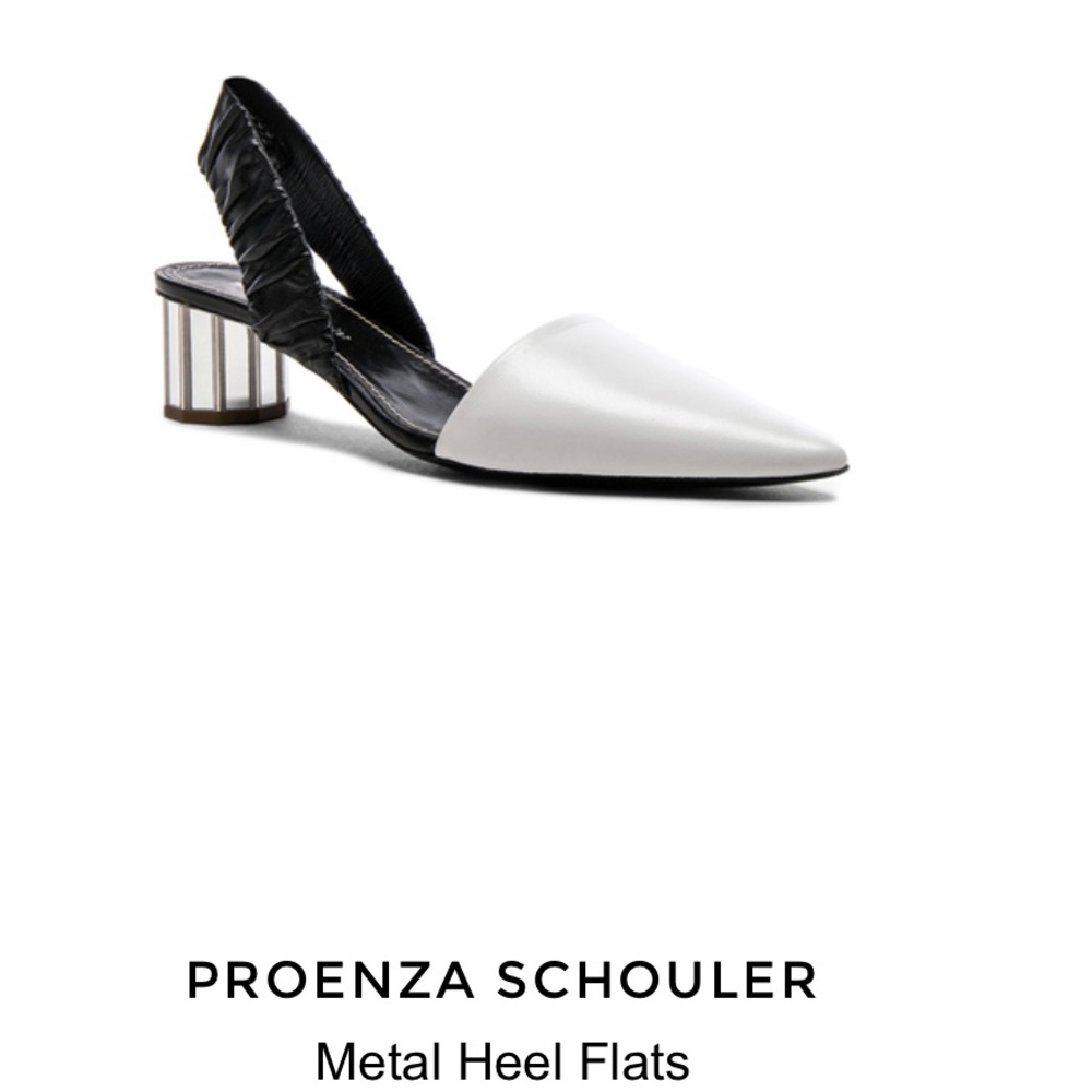 NWT Proenza Schouler Elastic Metal Heel shoe